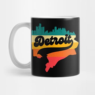 Detroit Michigan city map Mug